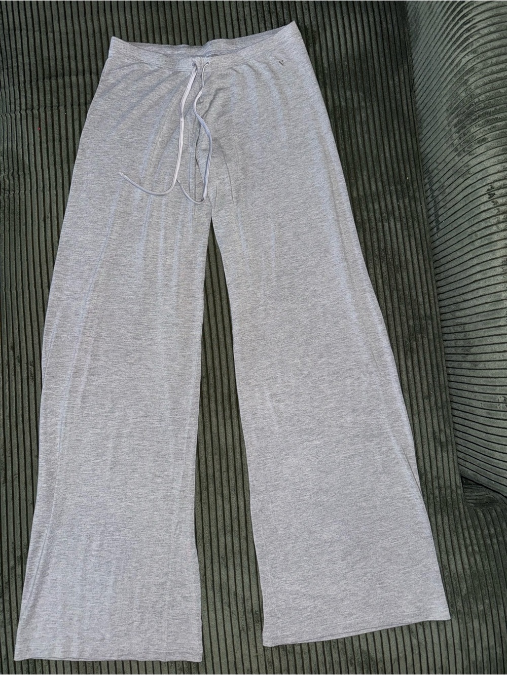 Victoria's Secret wide-leg lounge pants in a heather gray | Modal - Picture 8 of 9